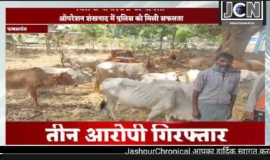 ऑपरेशन शंखनाद में पुलिस को मिली बड़ी सफलता, फरसाबहार में 3 गौ तस्करों को रंगे हाथ पकड़ा, 35 गौ वंश को तस्करों के कब्जे से छुड़ाया