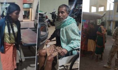 गैस सिलेंडर गैस रिसाव से लगी आग से घर के 5 सदस्य झुलसे