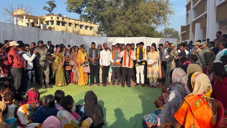 अबूझमाड़ के ओरछा में गृह मंत्री शर्मा ने लगाई जनचौपाल, उमड़ा जन सैलाब