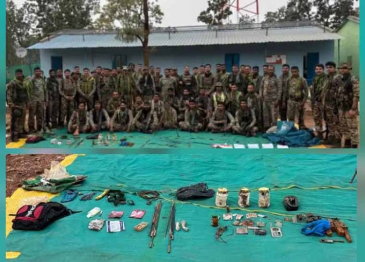 बोटेटोंग के जंगल-पहाड़ी इलाकों में छिपाए गए नक्सलियों के हथियार डंप बरामद