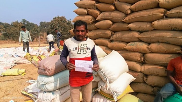 किसान हीरालाल ने बिना किसी परेशानी के किया 51.20 क्विंटल धान का विक्रय